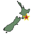 Map showing earthquake location. Map showing earthquake location.